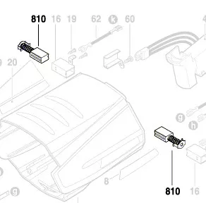 Balais charbon réf. 2 610 956 917 BOSCH